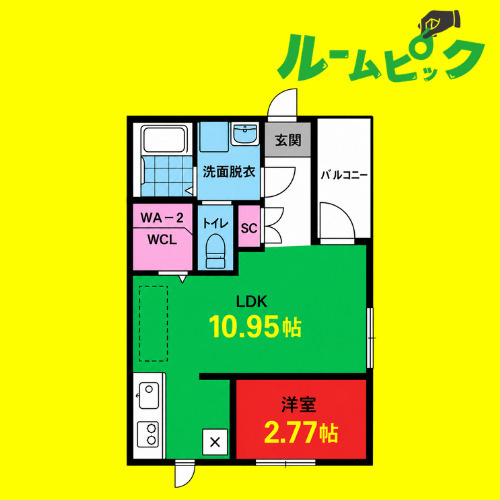 Star-Ship(スターシップ)　名古屋市賃貸　仲介手数料無料の間取り