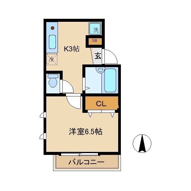 小淀コーポの間取り