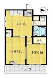 青風ハイツの間取り