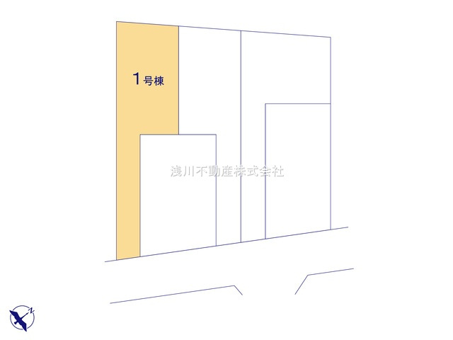 八王子市　緑町　新築一戸建ての区画図|～全5棟の新しいコミュニティが誕生～