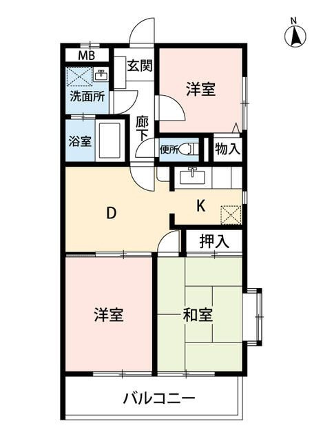ハイネス東村山の間取り