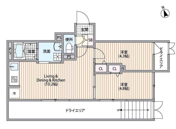 HJクラウンⅠの間取り