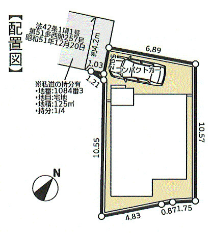 福生市福生　新築戸建全1棟の区画図