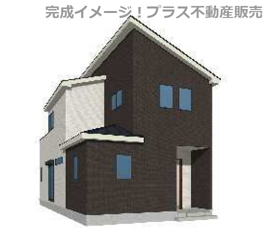 【外観】 | 福岡市南区屋形原2丁目25-1期　2号棟（全4棟）【仲介手数料無料・0円】 | 完成イメージの外観パースです。