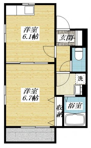 メゾンフルールの間取り