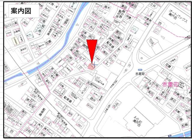 瀬戸市赤重町の売地の地図