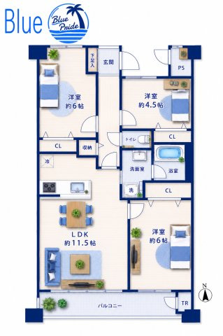 【間取り】 | ブールヴァル舞岡