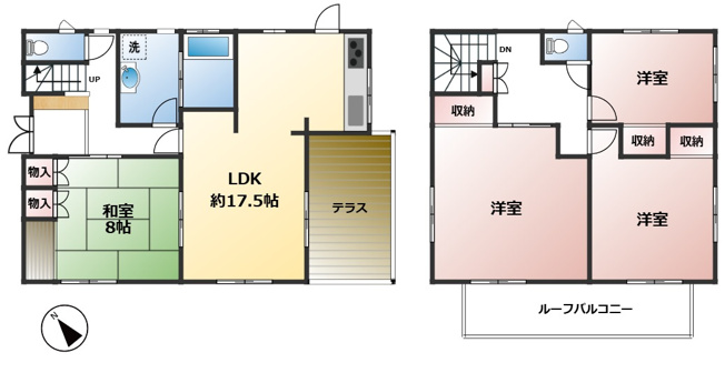 【間取り】 | 宗像市自由ヶ丘南3丁目戸建