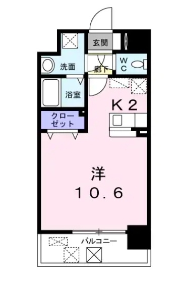 クラウンパレスの間取り|使いやすい間取りです。