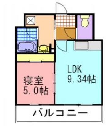 ベラヴィスタ美野島の間取り|使いやすい間取りです。