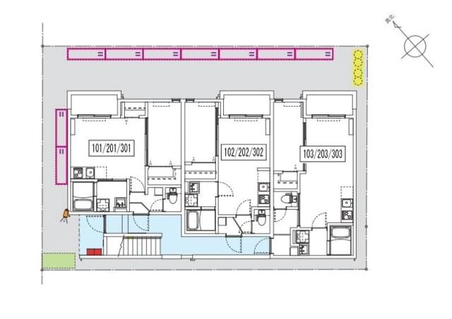 ｒｏｂｏｔ　ｈｏｍｅ　根本Ｂの区画図