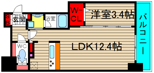 アーバネックス本町Ⅰの間取り