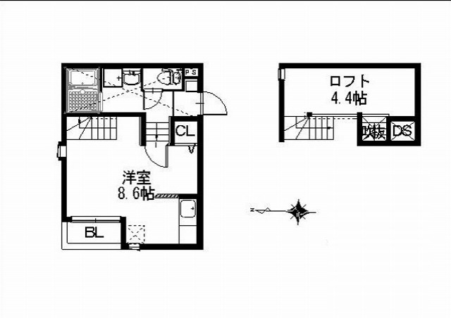 Affitto竹下(アフィット竹下)の間取り|使いやすい間取りです。