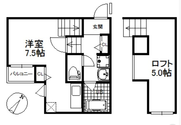 Crane HAKATA PREMIUM(クレインハカタプレミアム)の間取り|使いやすい間取りです。