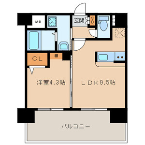 三島マンション博多駅東の間取り|使いやすい間取りです。