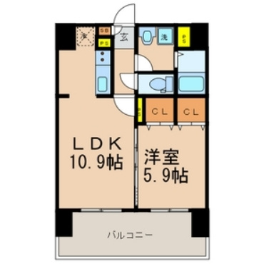 フェリススクエアの間取り|使いやすい間取りです。
