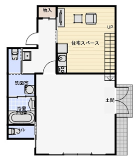 【間取り】 | 丹波市柏原町柏原　店舗住宅