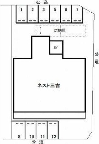 ネスト三吉の区画図