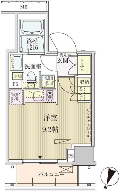 パークアクシス赤坂見附の間取り