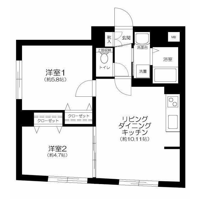 ＣＥＮＴＲＡＬ　ＧＡＲＤＥＮ　ＲＥＳＩＤＥＮＣＥ　ＴＯＫＹＯの間取り
