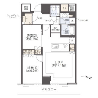 【間取り】 | ブリリアタワー堂島 | 【間取り】38階・東向き住戸！フォーシーズンズ上のプレミアム住戸☆