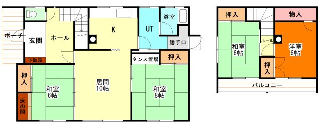 【商談中】網走市字藻琴１８９番地中古住宅の間取り