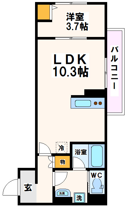 世田谷区祖師谷６丁目の賃貸マンションの間取り