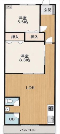 箕面朝日ビルの間取り