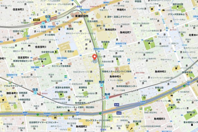 住吉東アーバンライフの地図