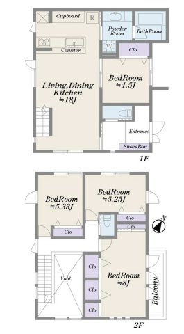 【間取り】 | 金森中古戸建 | 4LDKはリビングダイニングキッチンと4つの居室がある間取りで、大家族や二世帯住宅に最適。広々としたリビングで家族団らんを楽しみ、個室でプライベートな時間も確保でき、快適な生活を送ることができますよ。