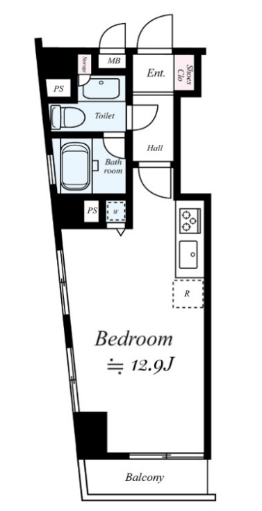ライフレビュー多摩川の間取り|1R11帖