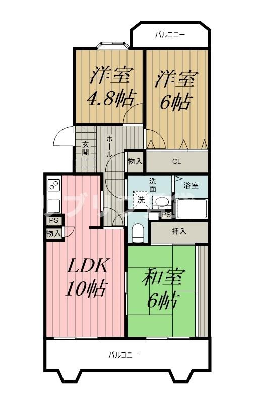 シャトレ千葉寺の間取り