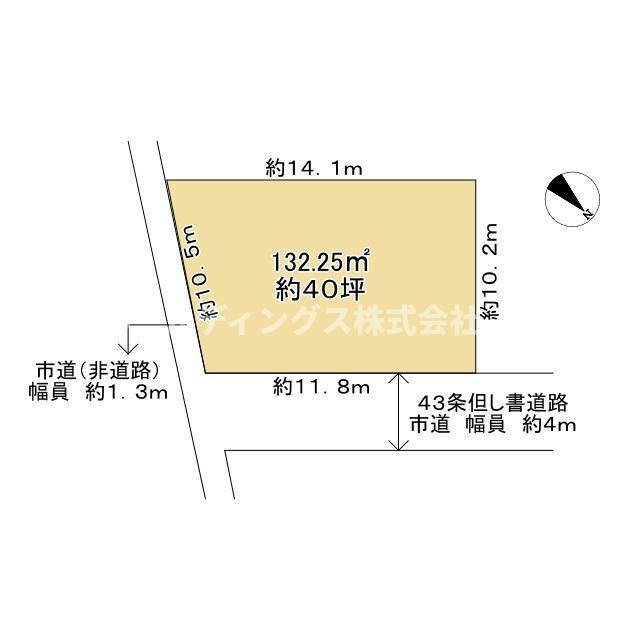 福知山市堀土地の土地図