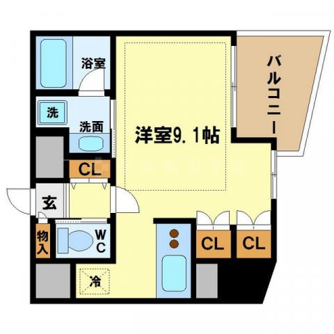 リーガル四ツ橋筋の間取り|リーガル四ツ橋筋　間取り
