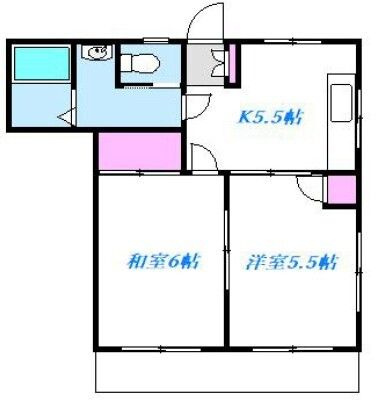 中村コーポAの間取り