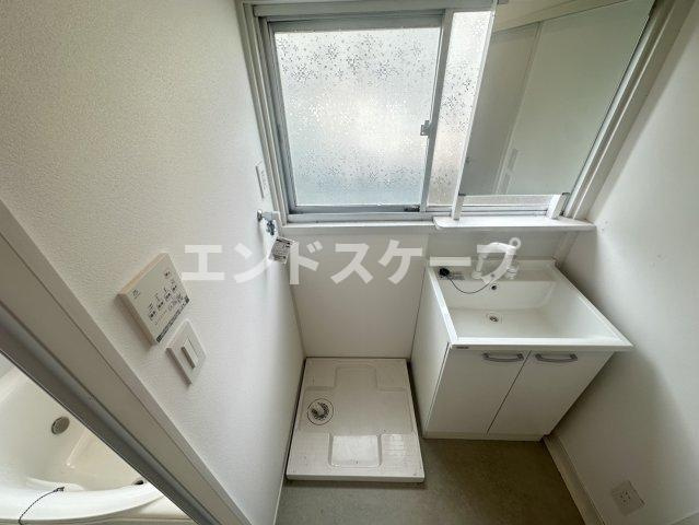 稲荷新田ガーデンハウスBの洗面所|高崎、前橋のお部屋探しはエンドスケープまで！お客様の理想お聞かせ下さい♪