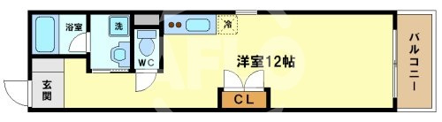 ライフデザイン江戸堀の間取り|ライフデザイン江戸堀　開放感のある間取り