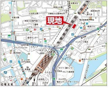 横浜市神奈川区金港町の賃貸マンションの地図