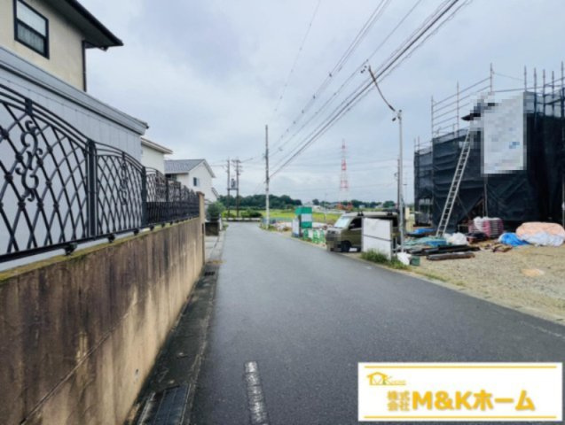 知多郡武豊町大字冨貴字新薄里　全4棟　4号棟の前面道路含む現地写真|R8.7.30撮影　前道約6ｍ！