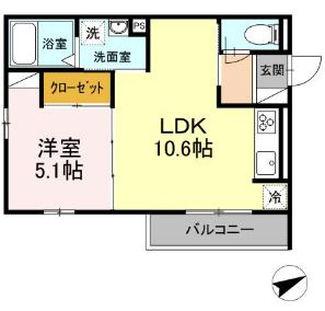 ロイヤルキングの間取り|インターネット無料です♪