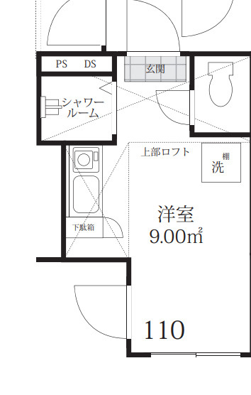 ロンジェスマン三宿の間取り