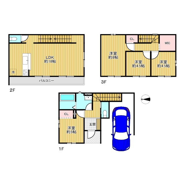 寝屋川市春日町　1号地の間取り