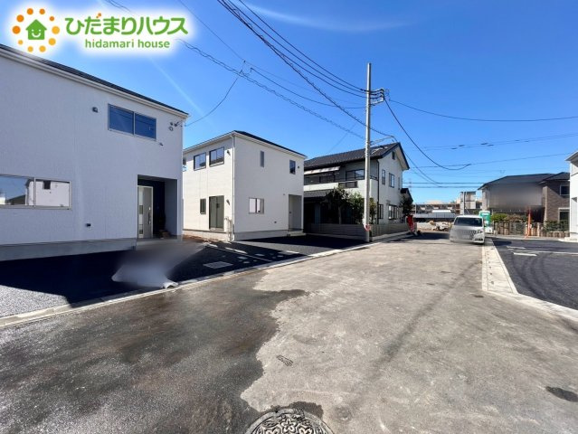 北本市二ツ家第1　新築戸建　クレイドル08の前面道路含む現地写真|9/14　撮影
