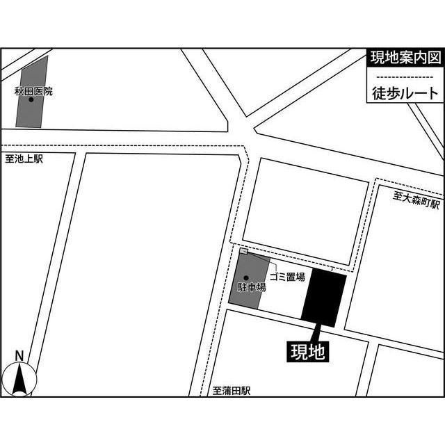 グラード中央の地図