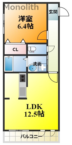 シャーメゾン美央の間取り