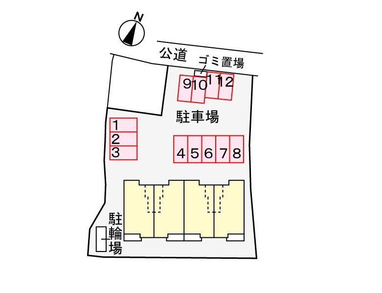 アビタシオンの区画図