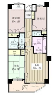 【間取り】 | 越谷パーク・ホームズ | 間取りです。