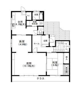 【間取り】 | 中山桜台2丁目貸家