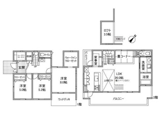 【間取り】 | 中筋山手７丁目戸建