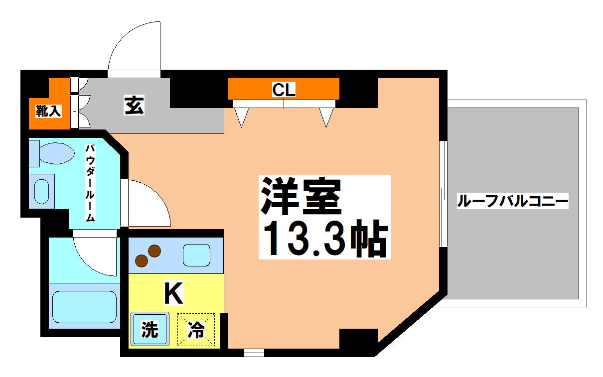 武蔵野市吉祥寺北町１丁目の賃貸マンションの間取り